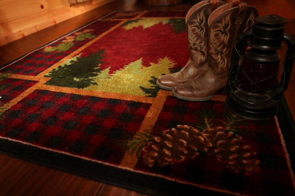 a clean is red color and hours riding shose and lamp Choose the Perfect Rugs