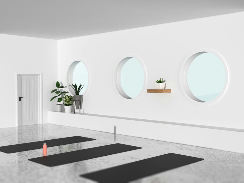 modren a circle mierre and white wall Modern Aesthetic