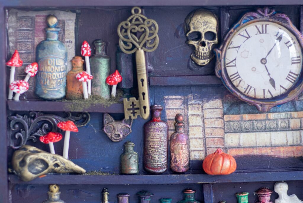 a shelf filled with lots of assorted items Décor Items for Every House