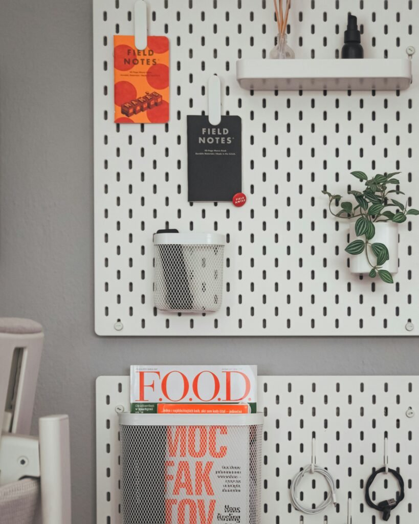 a design of wall and storge of material and plant Home Like a Designer